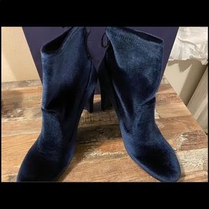 Stuart Weitzman velvet booties